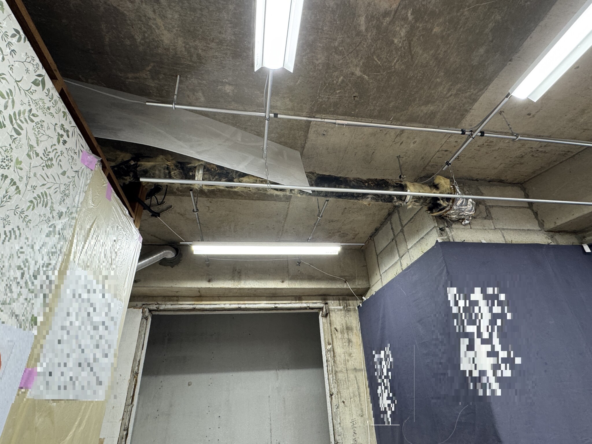 修繕工事の確認現場